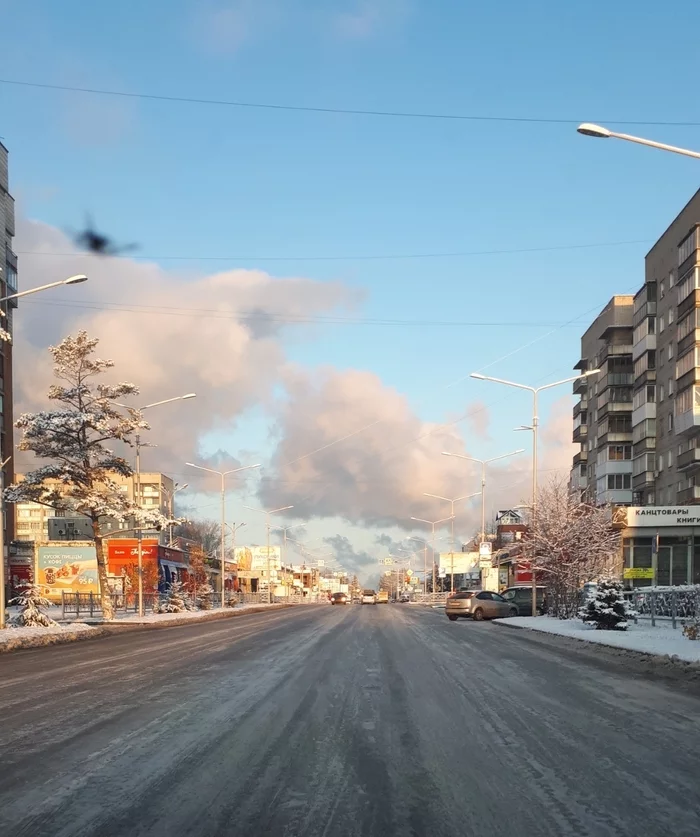 Frosty morning - My, Ice, Siberia, Morning