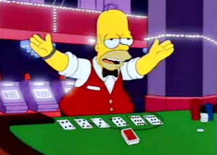 Simpsons for every day [December 24] - The Simpsons, Every day, Croupier, Casino