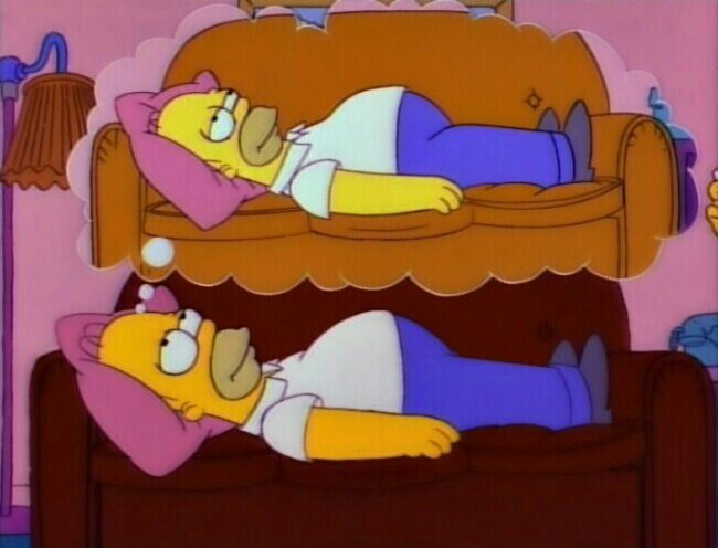 New Year's weekend. Expectation and reality - The Simpsons, Laziness, Weekend, Longpost