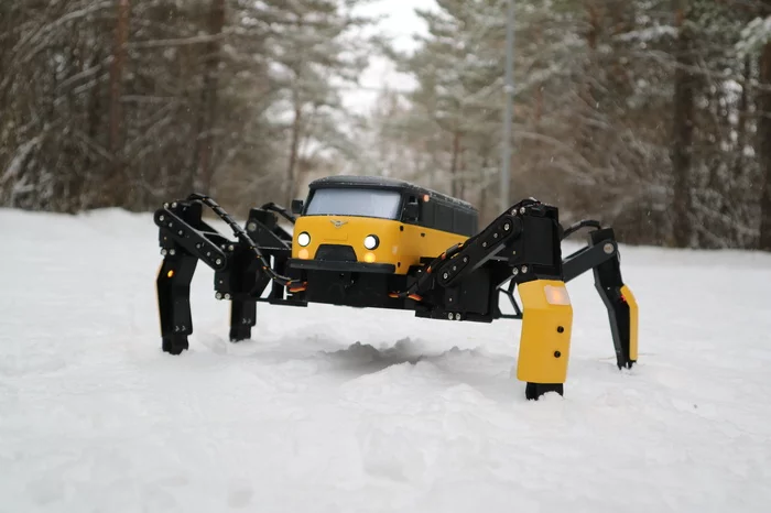 Walking UAZ Loaf - My, 3D печать, Arduino, Robot, Fur, Mechwarrior, UAZ, Video, Longpost