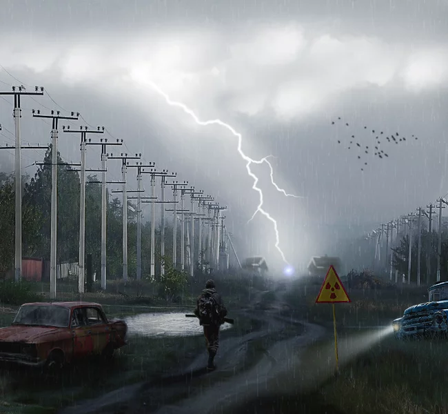 Storm - My, Art, Stalker, Rain, Atmosphere