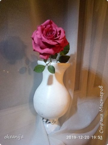 Rose - My, the Rose, Flowers, Interior, Presents, Handmade, Longpost, Polymer clay