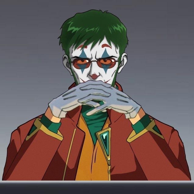 Why are you so serious? - Evangelion, Ikari Gendo, Anime, Crossover, Joker