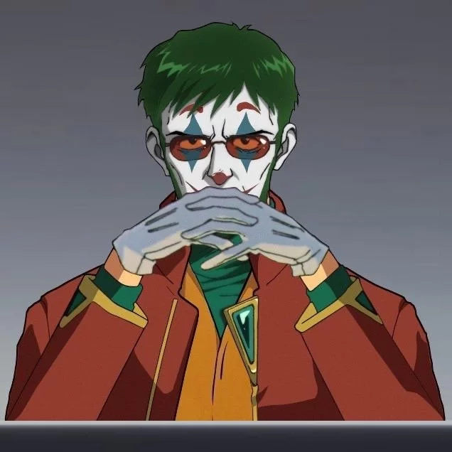 Why are you so serious? - Evangelion, Ikari Gendo, Anime, Crossover, Joker