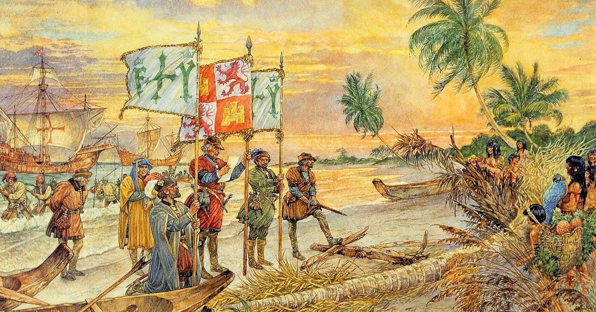 Первый европеец посетивший карибские острова. 1492 Колумб в Вест Индии.