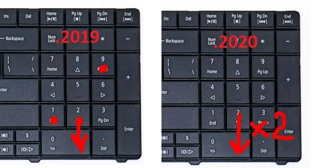 3 more days and the productivity of writing dates on the keyboard will increase significantly - My, date, 2020, Keyboard