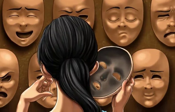 Characteristic masks of people - My, Emotions, Psychology