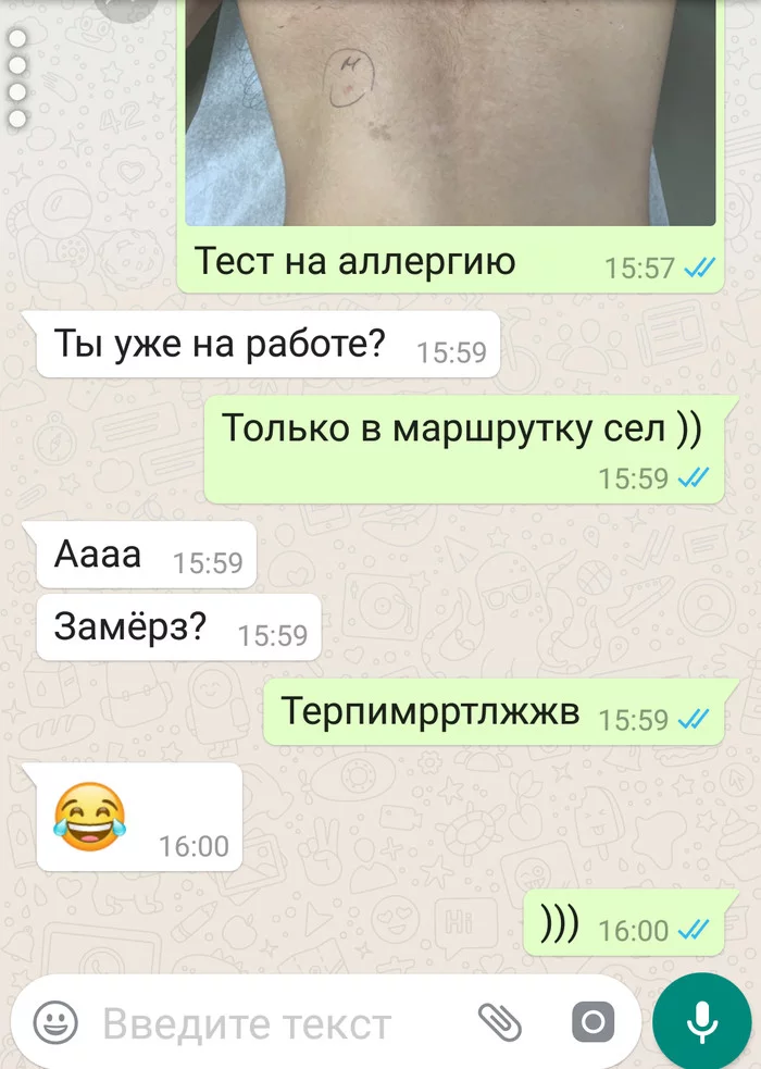 Морозы... - Моё, Холодно, Скриншот, Whatsapp