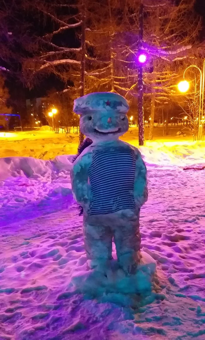 New Year's crap - My, Kripota, snowman, New Year, Longpost