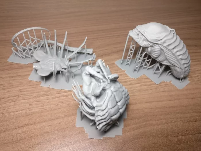 Новогодний самопал - Чужой, Лицехват, Миниатюра, 3D печать, Длиннопост, Хищник (фильм)