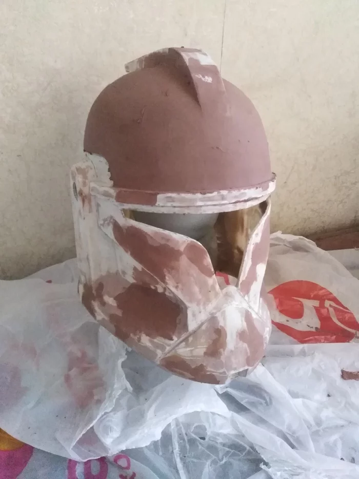 Making a Star Wars helmet.Star Wars - My, Needlework with process, Modeling, Clones, Helmet, Star Wars, Longpost