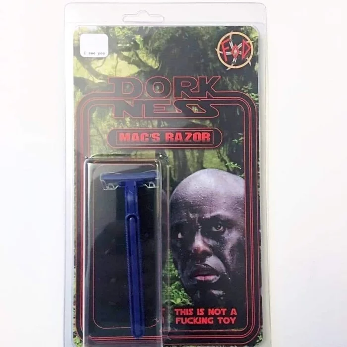 This is not a fucking toy... - Blister, Razor, not a toy, Predator (film)