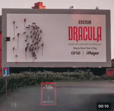 Рекламный щит Дракулы от BBC