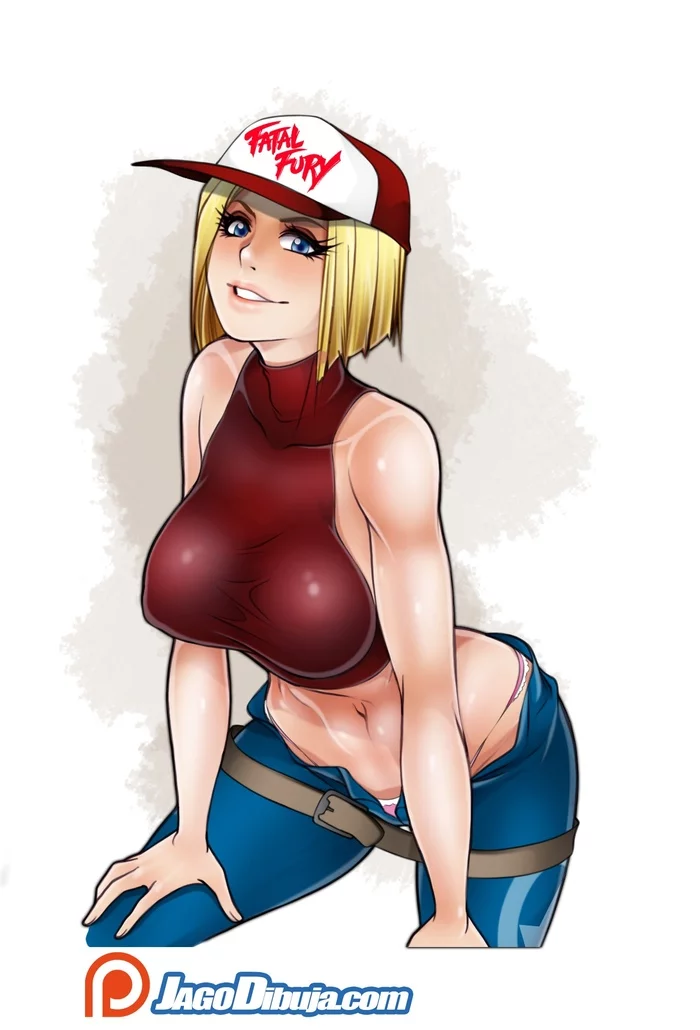 Blue Mary - Jago, Jagodibuja, Blue Mary, Fatal Fury, Art, Boobs