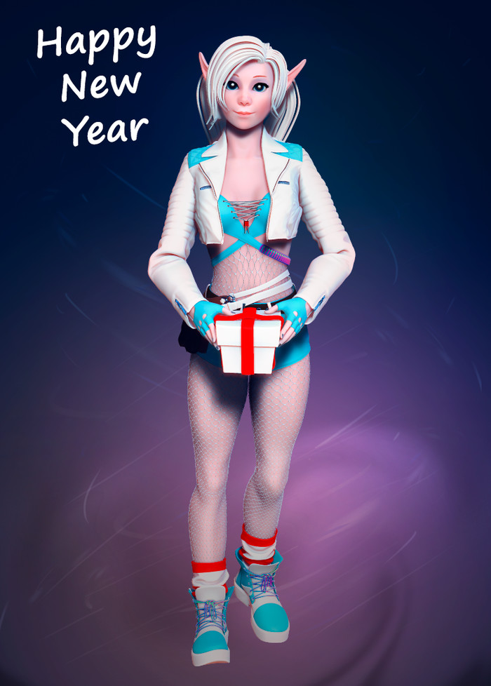 New Year elf  , 3D, Zbrush, , 