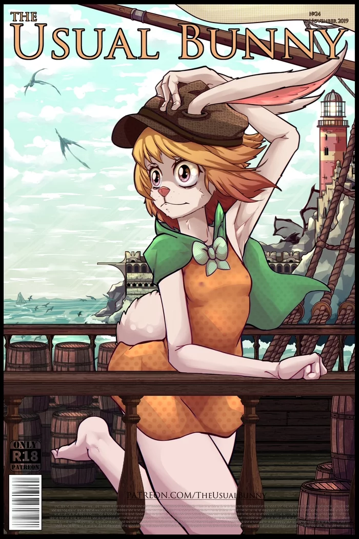 Сarrot (Orange Wind) - Моё, Theusualbunny, One Piece, Anime Art, Аниме, Арт, Carrot (One Piece)