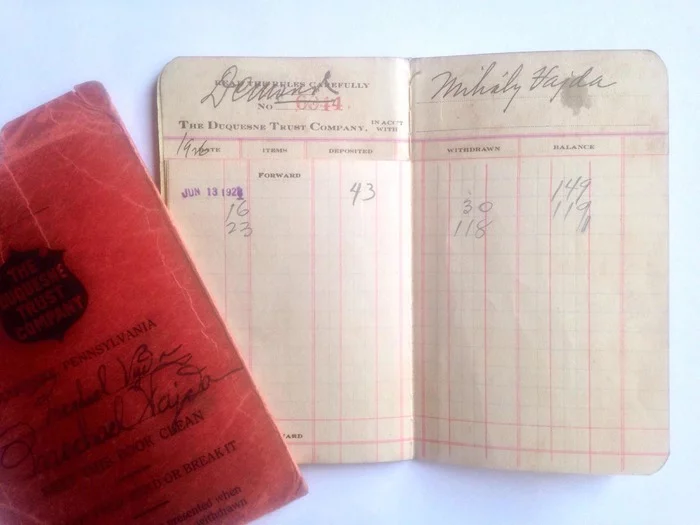 In the USA to earn money, or how much my grandfather earned in 1928... - My, Story, Ukraine, Transcarpathia, Work, Bank, Salary, USA, Earnings, Longpost