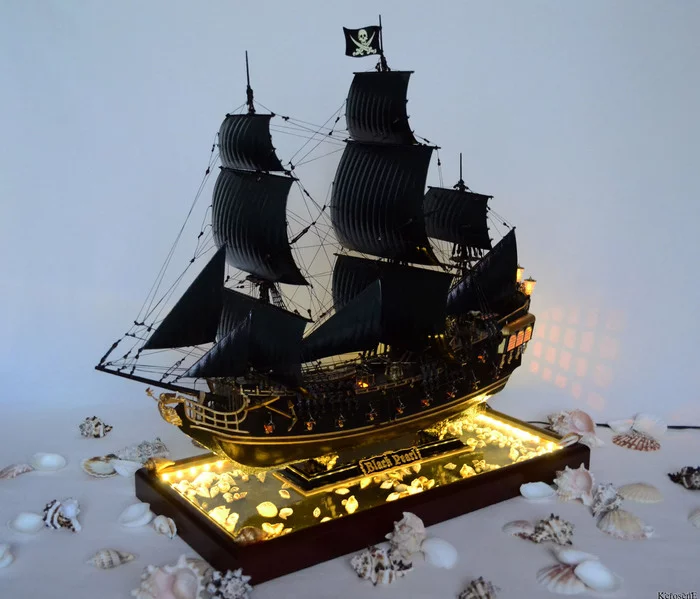 Black Pearl (Buildable model, Star, 1:72) - My, Black Pearl, Models, Modeling, Ship modeling, Longpost, Ship