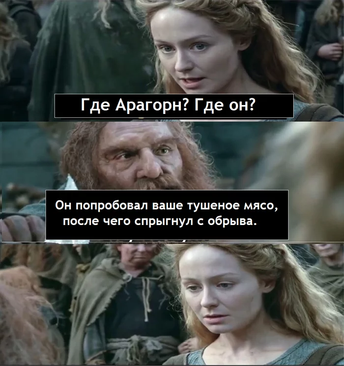 So few? So few of you returned? - Lord of the Rings, Aragorn, Gimli, Eowyn, Translated by myself