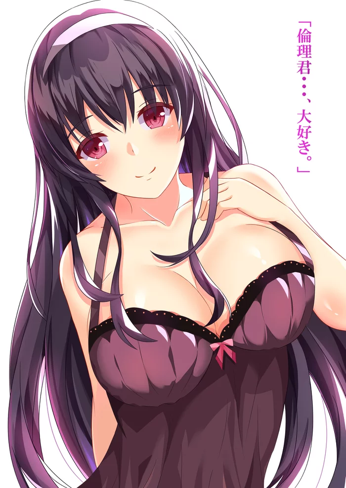 Utaha Kasumigaoka - NSFW, Anime, Art, Anime art, Saekano, Kasumigaoka utaha, Girls, Breast, Pixiv