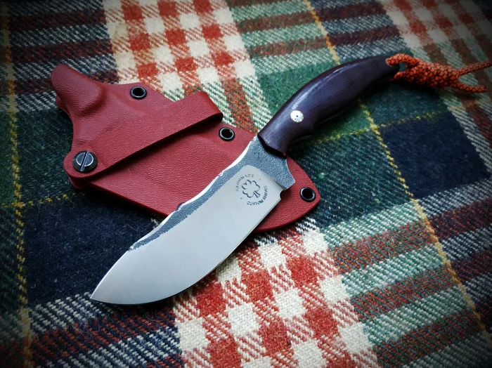 SKINNER - My, Knife, Skinner, Handmade, Fixed, Outdoor, Sheath, Kydex, Longpost, Needlework without process