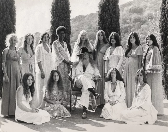 Father Yod and his wives, 1970s - Retro, The photo, Commune, Cult, 70th, Hippie