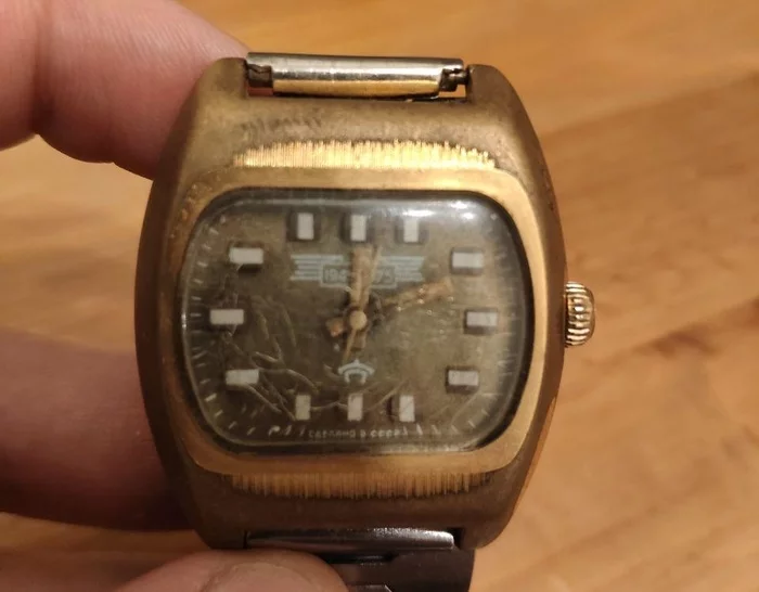 Replacing watch glass - Wrist Watch, the USSR, Clock face, Glass, Restoration