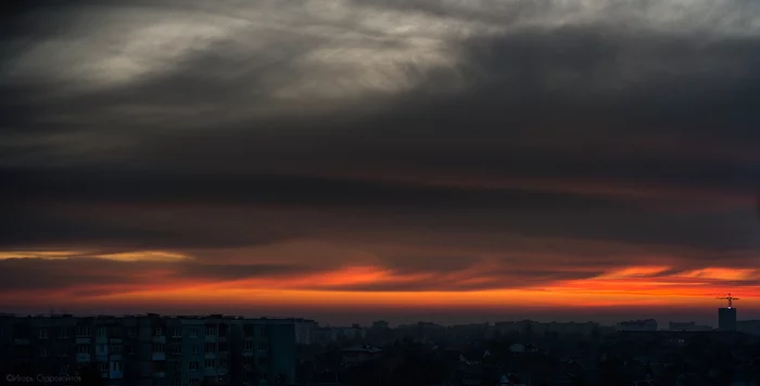 Dawn in Bobruisk - My, Republic of Belarus, Bobruisk, Morning, Town, Sky, Nikon, The photo, beauty