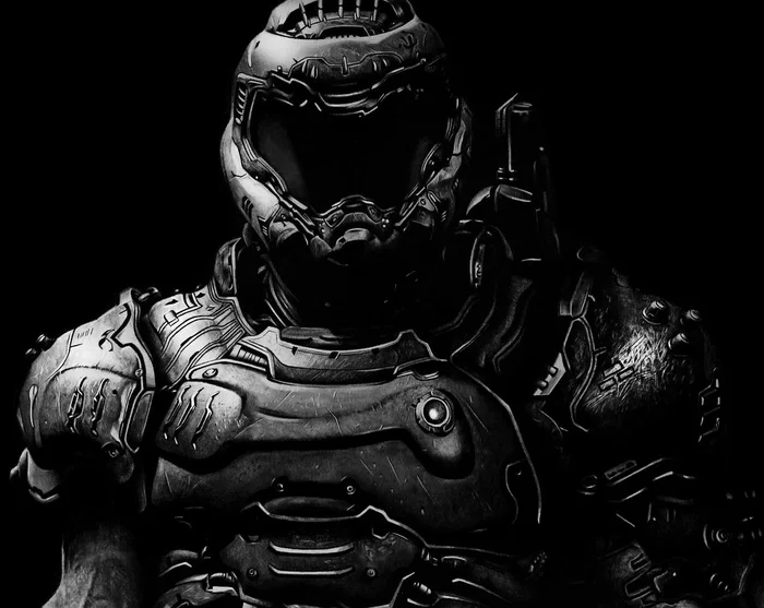 DoomGuy - Doom, Игры, Арт