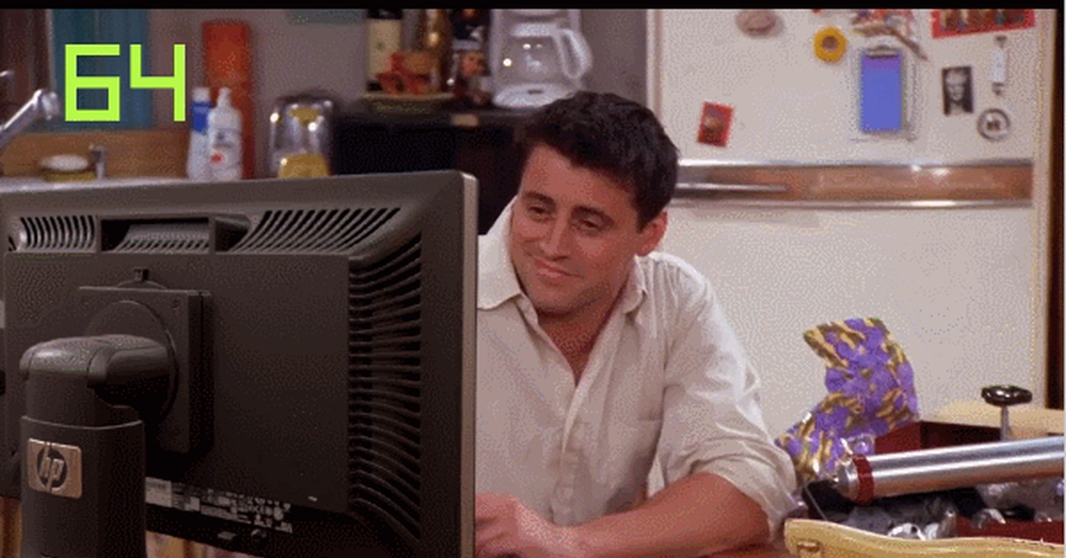 When I updated the hardware, but FPS still sags - FPS, joey, Joey Tribbiani, Computer, GIF