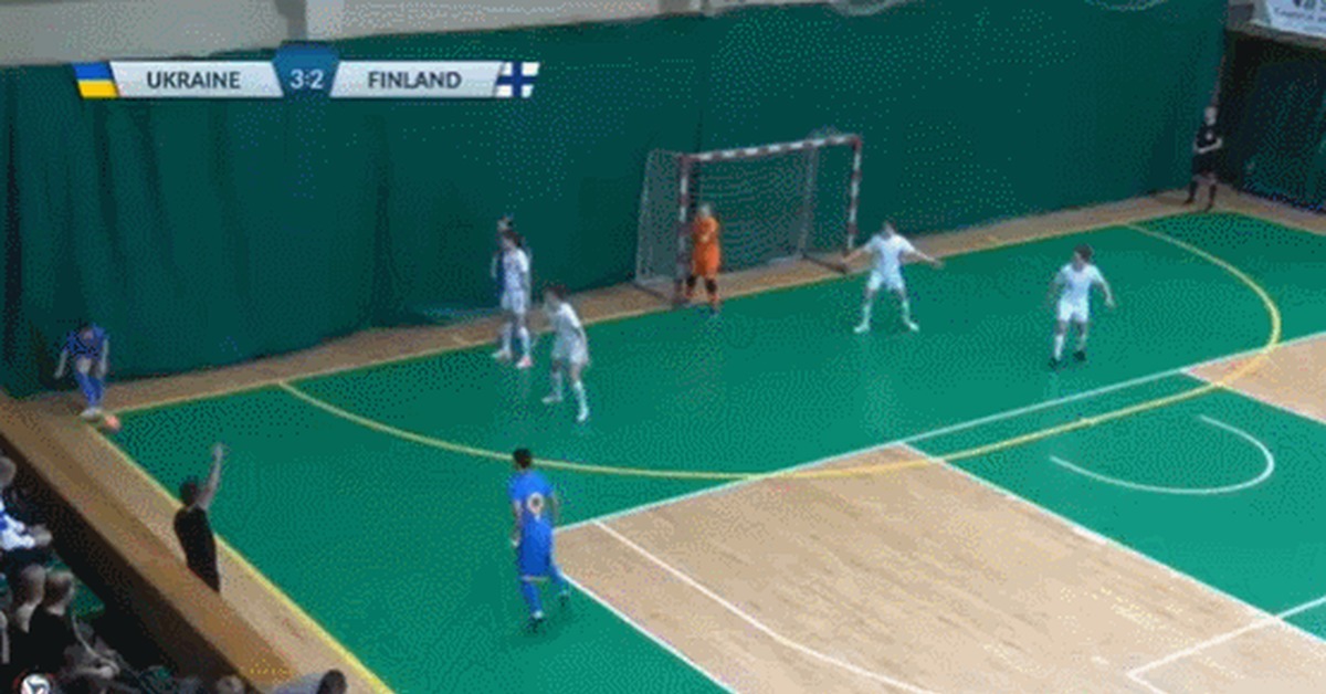 Cool corner prank from the girls from the Ukrainian national team - Sport, Football, Mini football, Angular, Combination, GIF