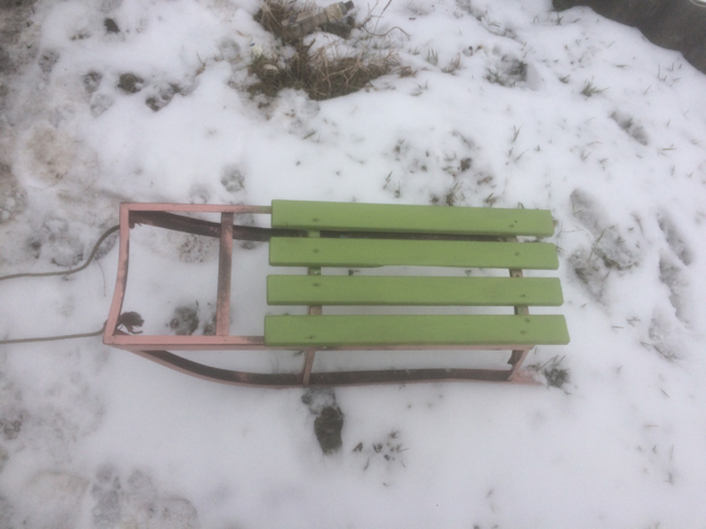 Restored the sled - My, Recovery, Repair, Sled, Longpost