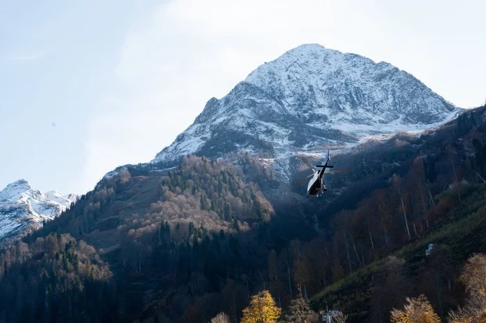 Sochi, Krasnaya Polyana - My, Sochi, Krasnaya Polyana, The photo, Helicopter, Autumn, Sony alpha