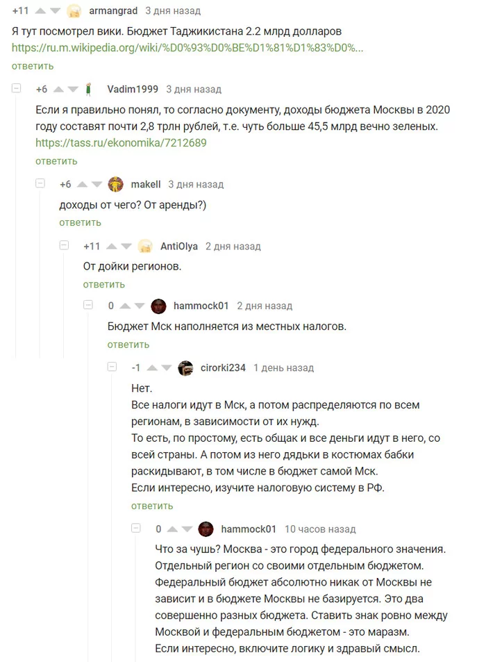 Как наполняется бюджет Москвы - Бюджет, Москва, Налоги, Комментарии на Пикабу, Длиннопост