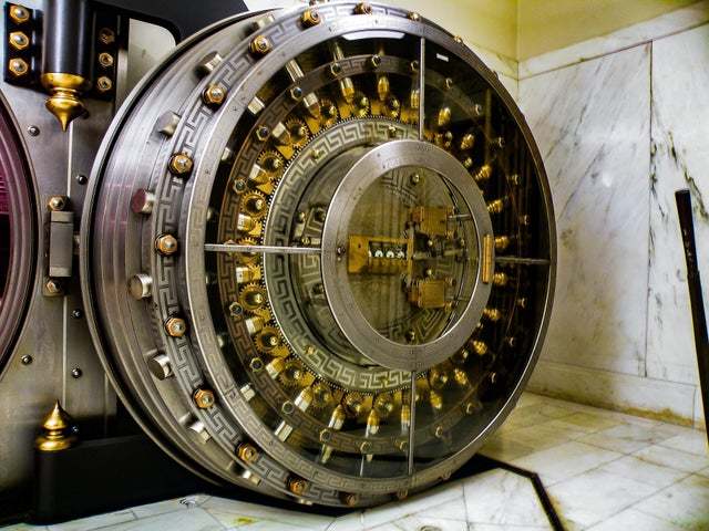 108-year-old bank vault door in Alabama - Safe, Door, Storage, Bank