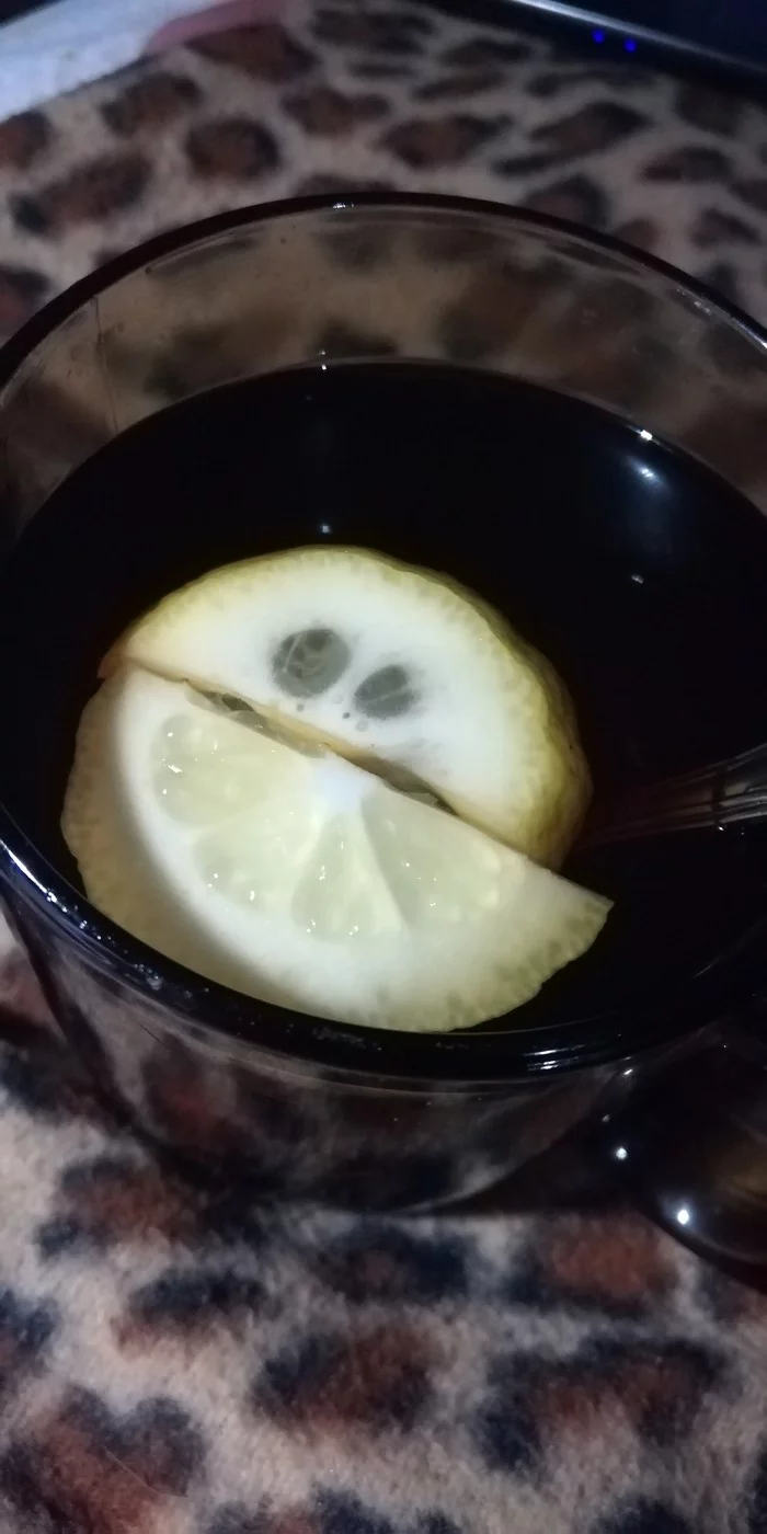 Lemon smiley - My, Tea, Lemon, Smile