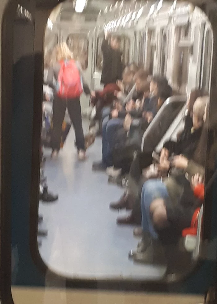 Duck in the St. Petersburg metro - Duck, Saint Petersburg, Metro, Beggars, Creative, Photo on sneaker