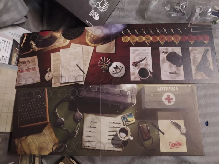 Board game Submarine (Uboot) - My, Board games, Submarine, Kriegsmarine, Longpost