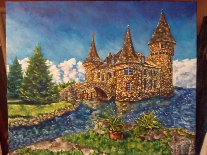 Painting - My, Oil painting, Painting, Artist, Self-taught artist, Painting, Lock, Landscape, Nature