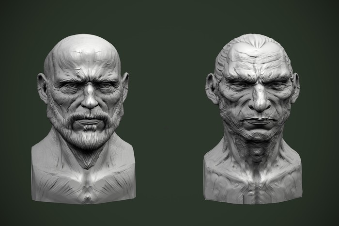 Ïðàêòèêà 3D, Zbrush, Keyshot, Ñêóëüïòóðà, Áþñò