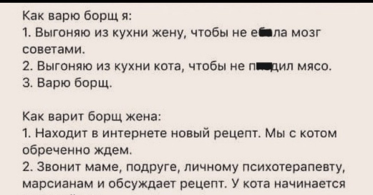 Как готовить борщ мем