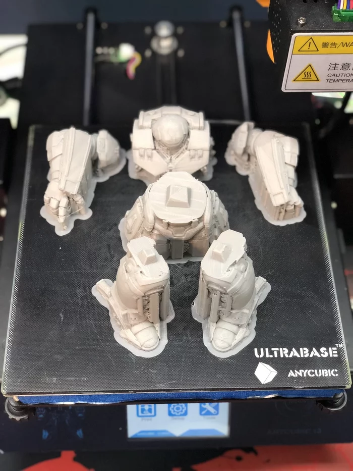 Printing hulkbuster on Anycubic i3mega - My, 3D печать, Anycubic, Halkbaster, Video