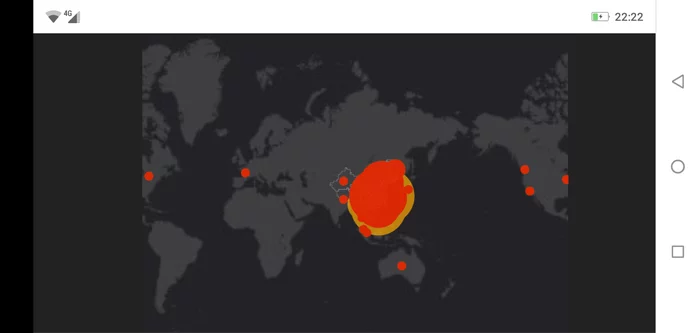 Outbreaks of coronavirus on the world map online - Coronavirus, Online, World map, Screenshot, Longpost, Virus, China
