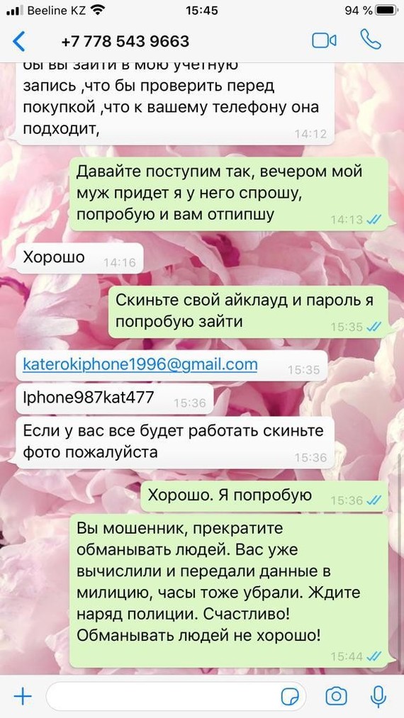 Iphone scam - My, Divorce for money, iPhone, Icloud, Fraud, Longpost, Correspondence