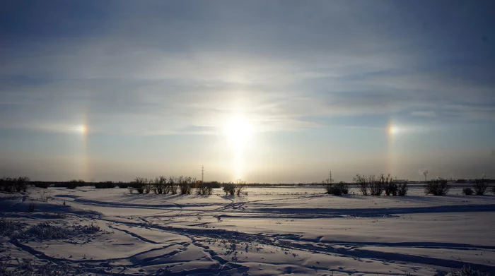 January afternoon - My, Yakutsk, Winter, Halo