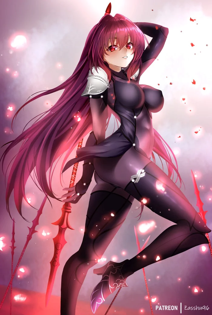 Scathach - Anime art, Anime, Fate grand order, Scathach