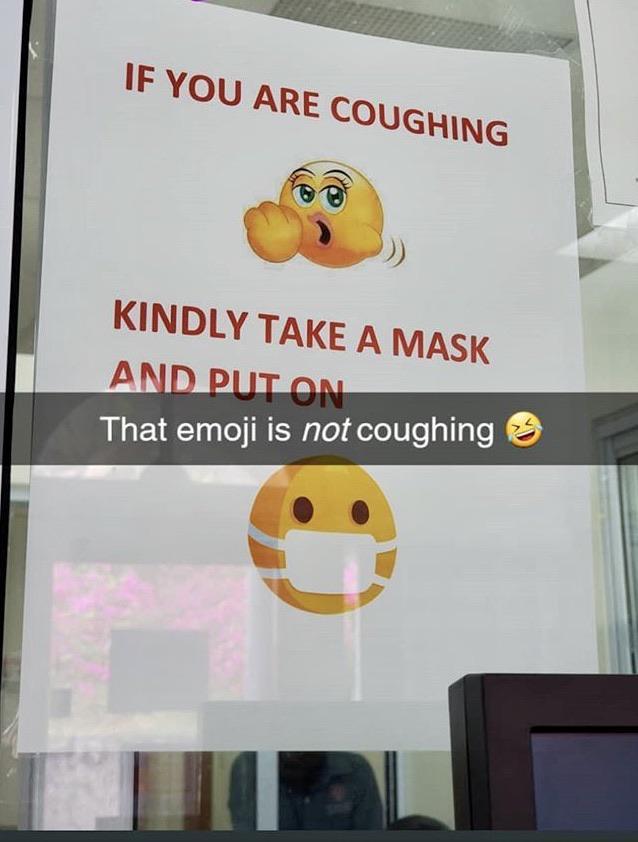 Looks like someone at this clinic needs training on emoji meanings. - Clinic, Табличка, Embarrassment, Humor, Emoji, Announcement