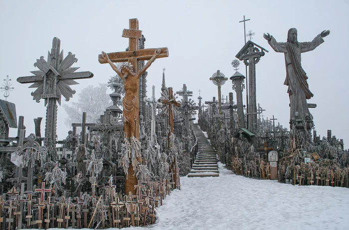 Lithuania. Mountain of Crosses - Lithuania, beauty, Cross