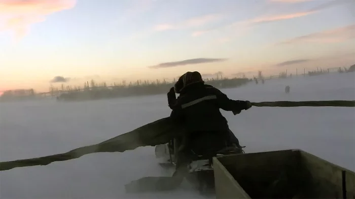 Reindeer herders gather their herd in a snowstorm - Tundra, North, Blizzard, freezing, Yamal, Deer, Nature, Chum, Video, Longpost