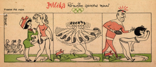 “Jucika” - the social block had its own 4 koma, with everyday problems and eti! (Part No. 9) - Comics, Retro, Hungary, Without words, 60th, Longpost, Jucika